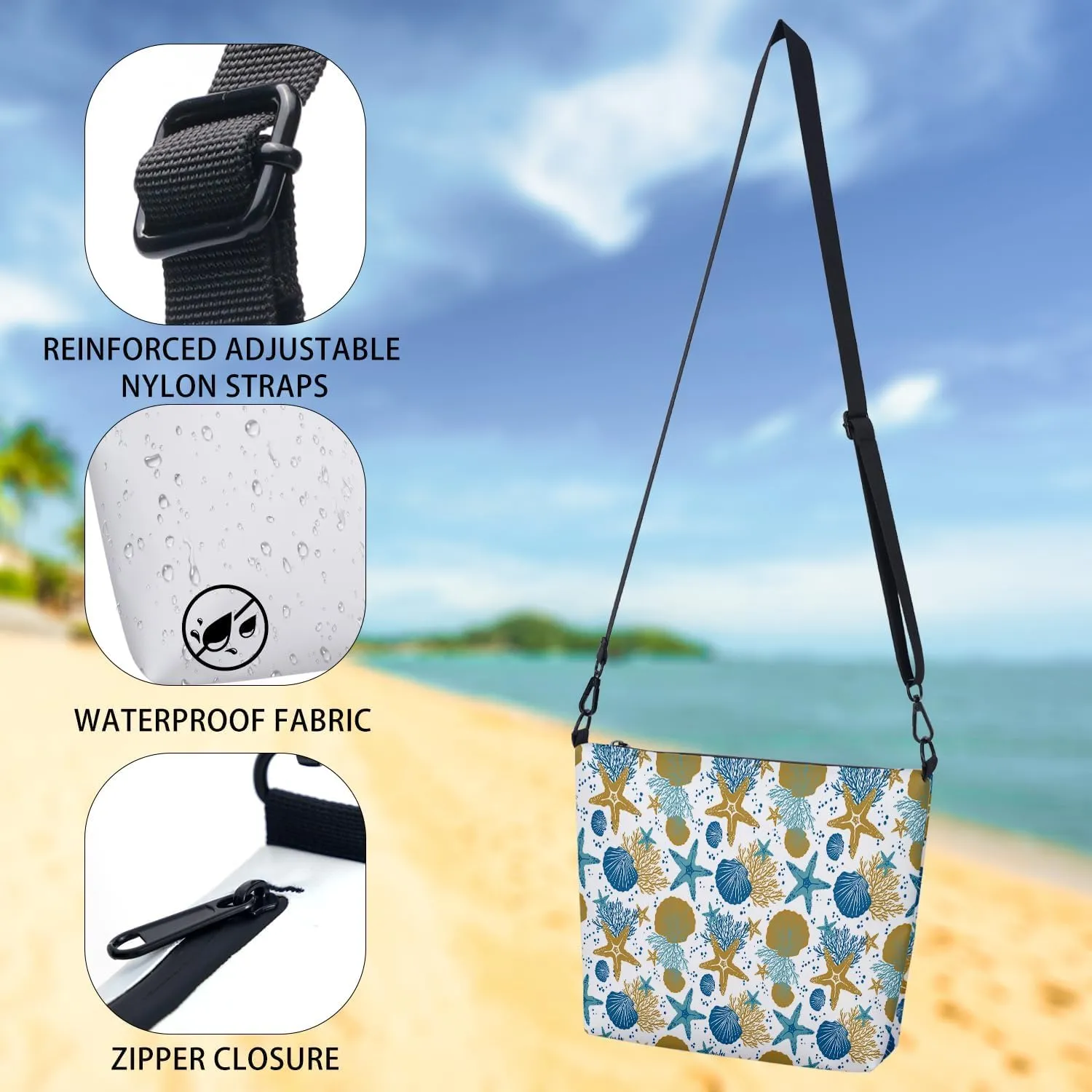 Small Sling Backpack Crossbody Bags Women,Monogram Initial Waterproof Chest Bag Daypack Fanny Pack Cross Body Bag Outdoors