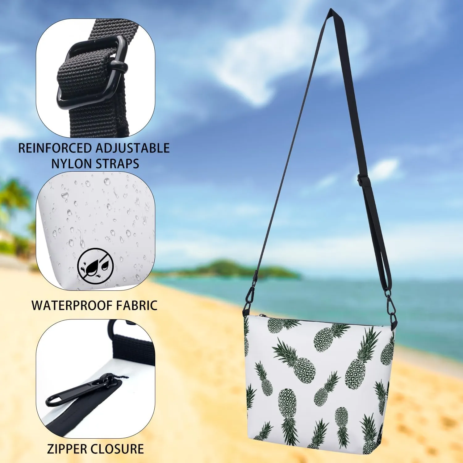 Small Sling Backpack Crossbody Bags Women,Monogram Initial Waterproof Chest Bag Daypack Fanny Pack Cross Body Bag Outdoors