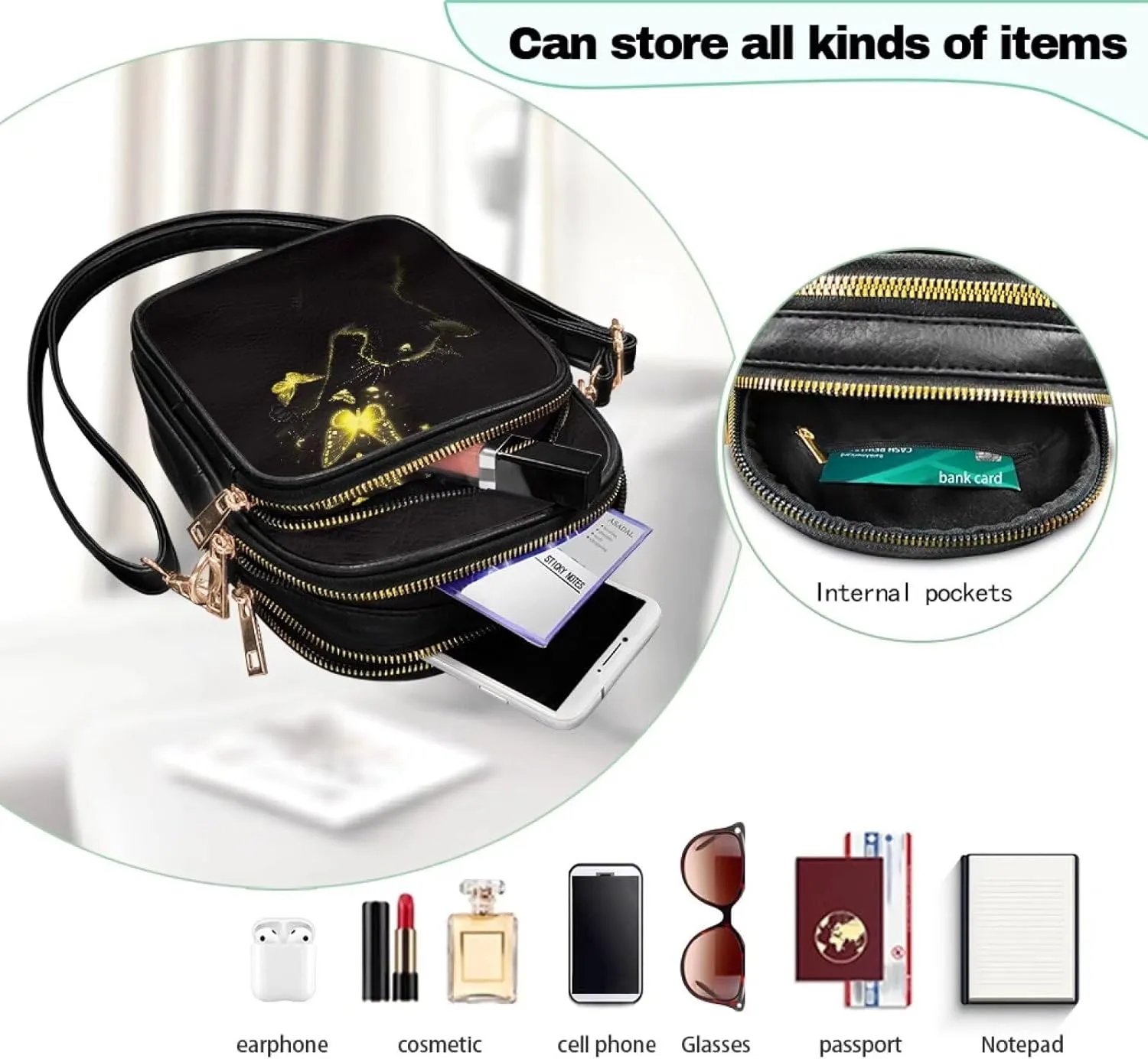 Small Sling Bag for Women Crossbody Purse Womens Crossbody Cell Phone Purse Holder Wallet Satchel Handbags