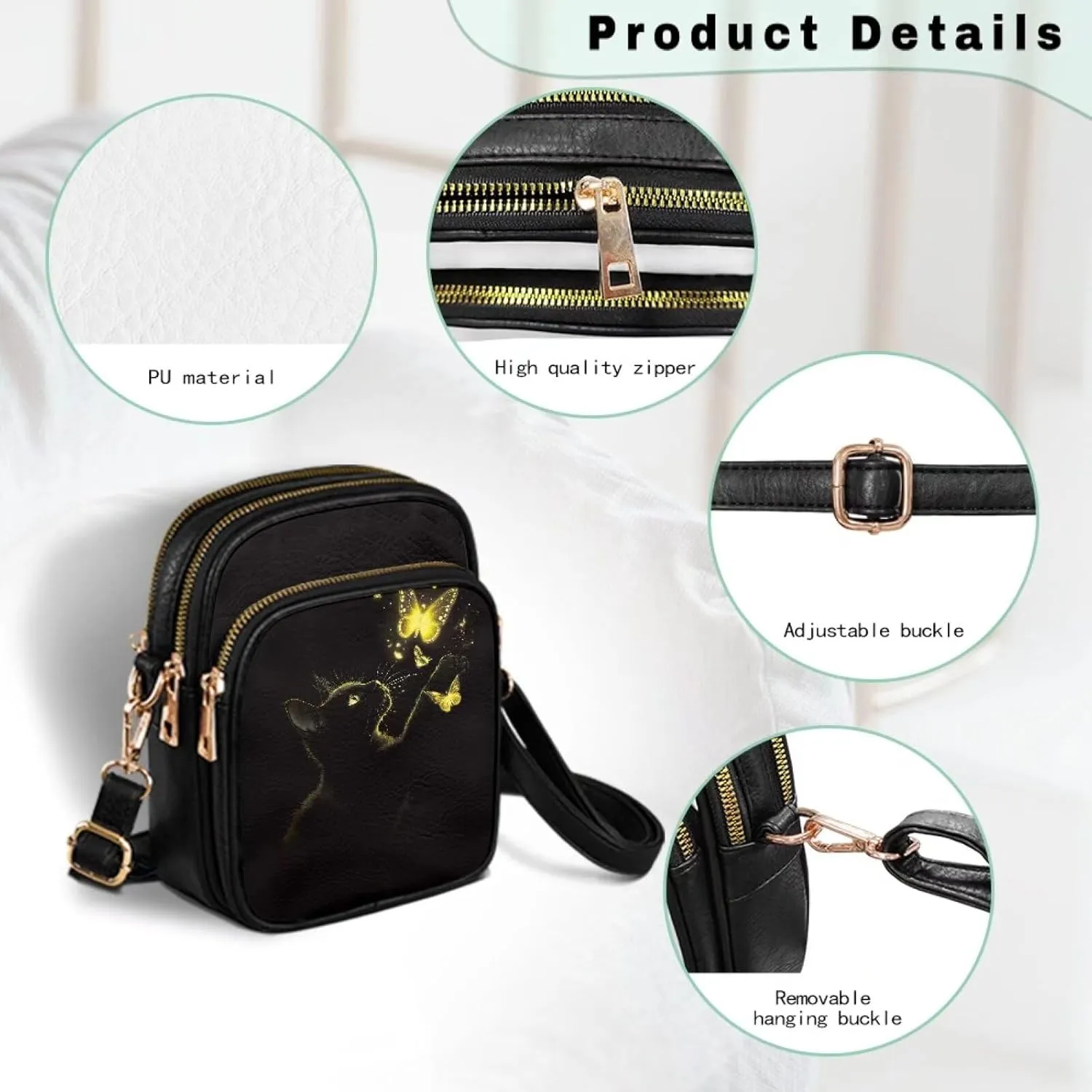 Small Sling Bag for Women Crossbody Purse Womens Crossbody Cell Phone Purse Holder Wallet Satchel Handbags