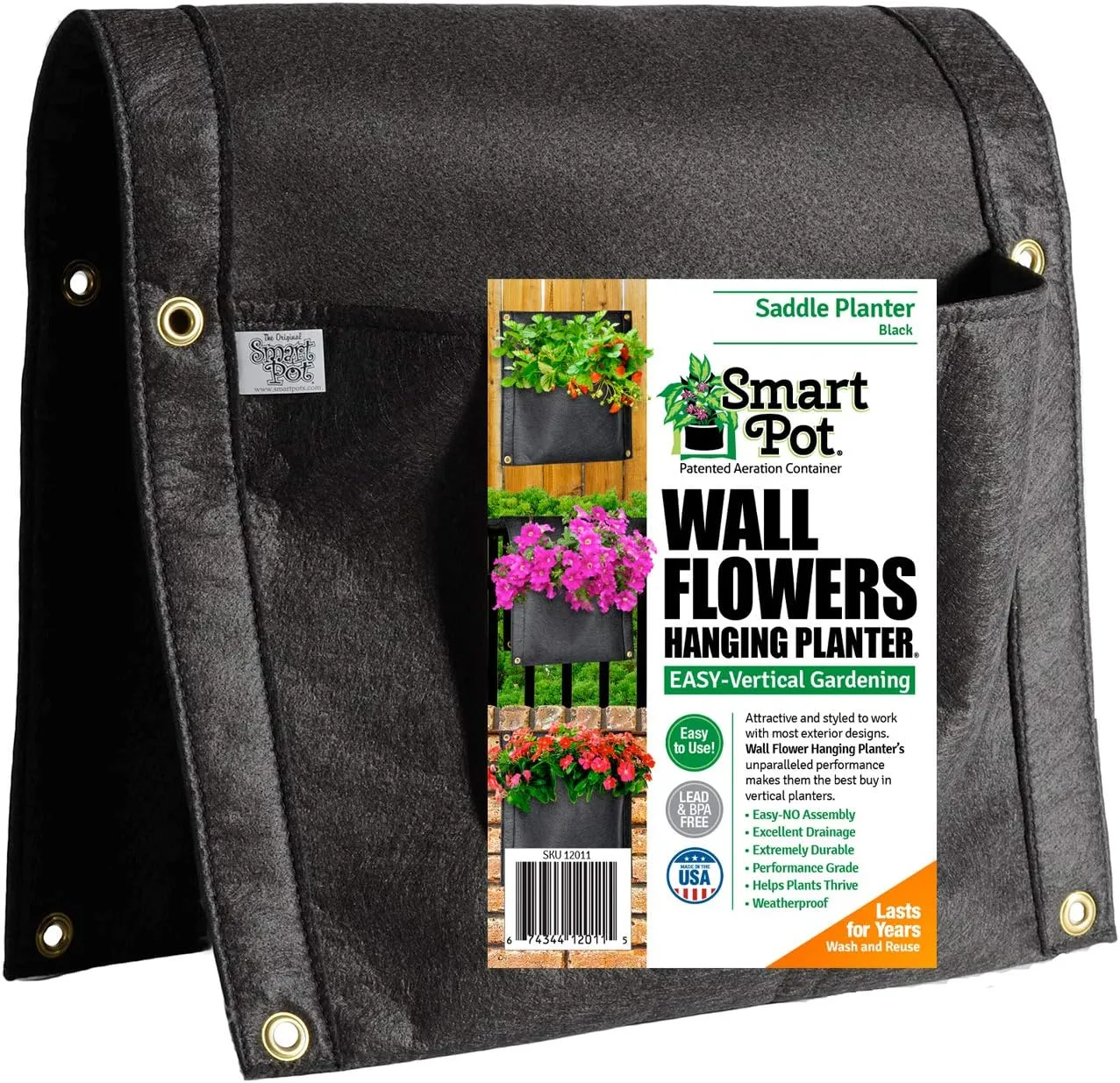 Smart Pots Wall Flower Saddle Planter