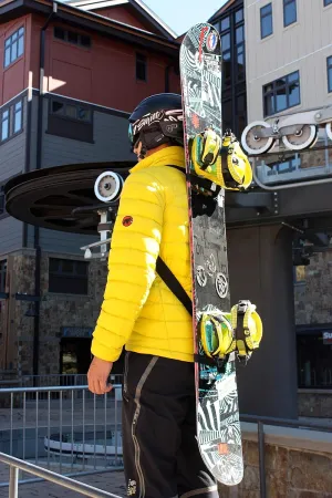 Snowboard Tote Carrier Backpack Sling for Hands Free Hiking Backcountry Lightweight Ski Backpack Compact Shoulder Strap for Carrying Board Easily Transport Gear Adjustable for Adults and Kids