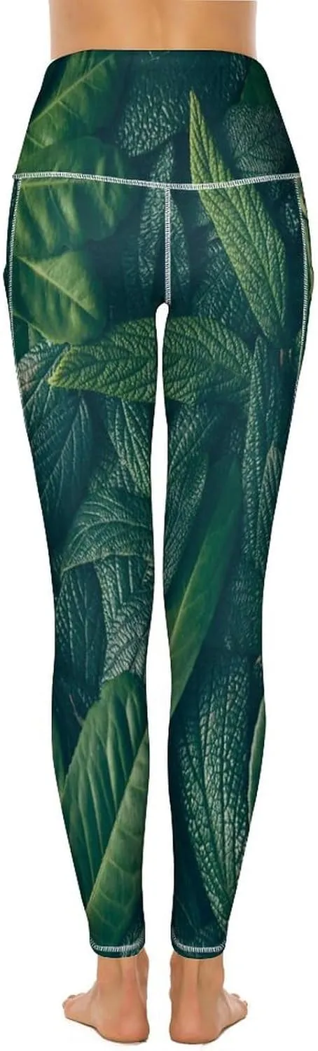 Soft Tummy Control Yoga Pants with Pockets, Women High Waist Leggings(S-2XL)