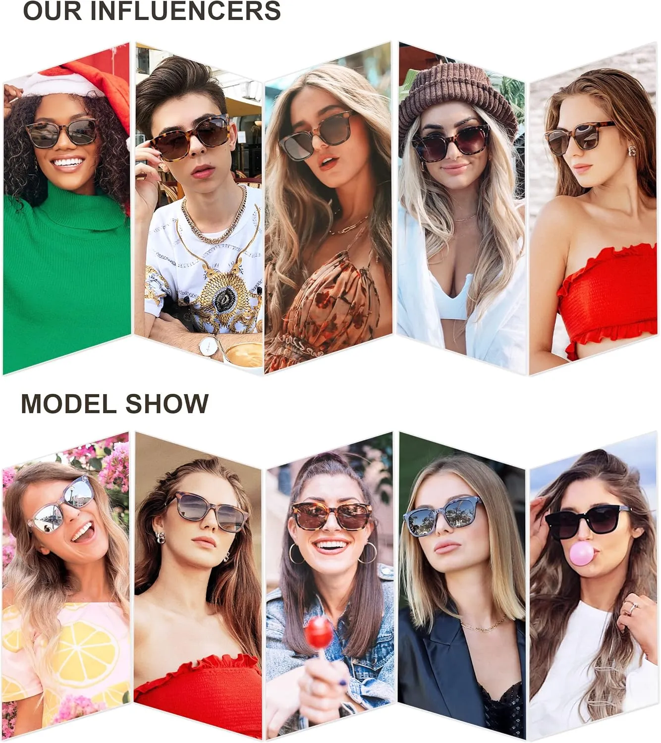 SOJOS Classic Square Polarized Sunglasses Womens Mens Retro Trendy UV400 Sunnies SJ2050