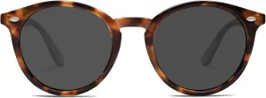 SOJOS Retro Round Polarized Sunglasses for Women Men Classic Vintage Sunnies SJ2069