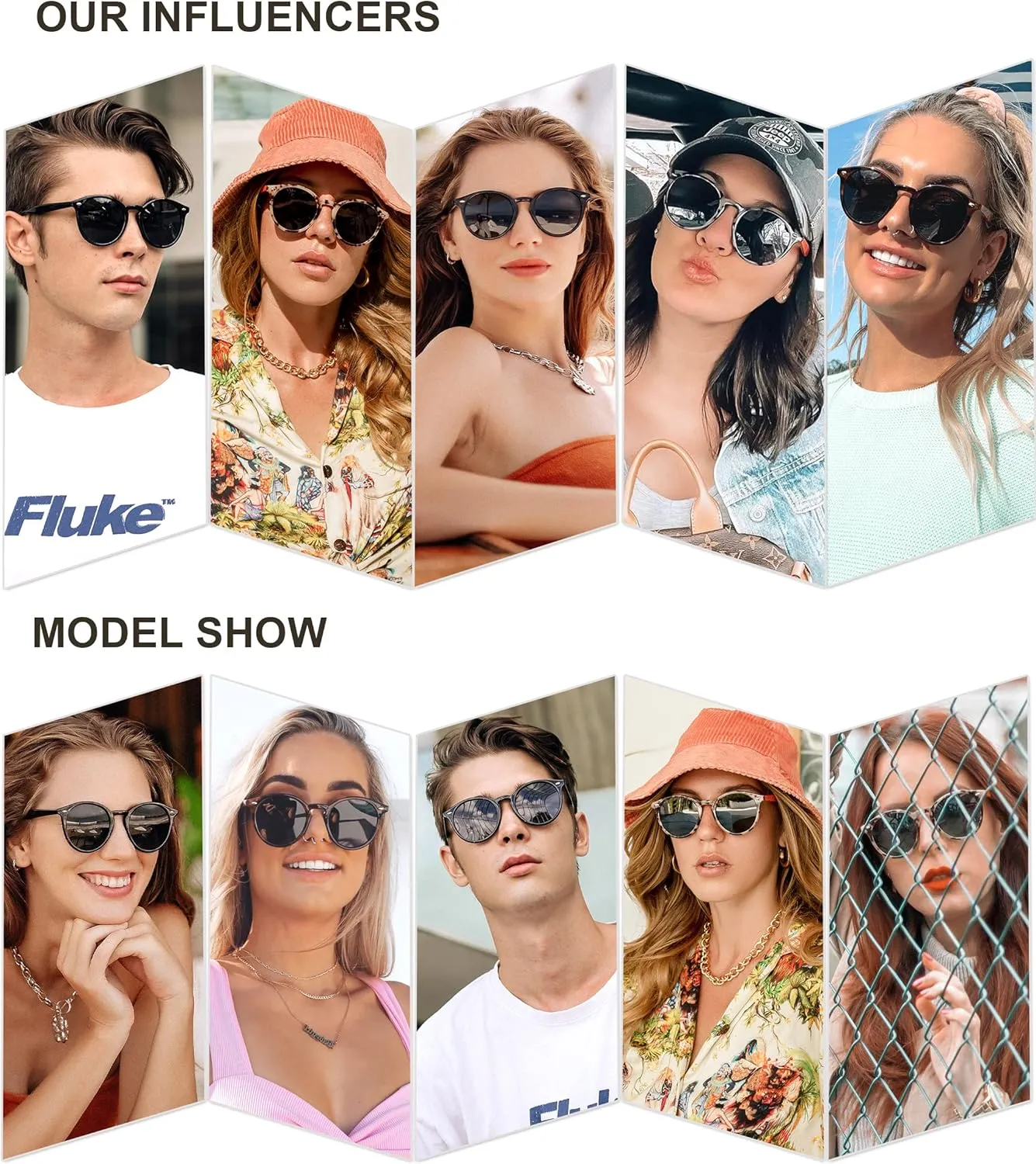 SOJOS Retro Round Polarized Sunglasses for Women Men Classic Vintage Sunnies SJ2069
