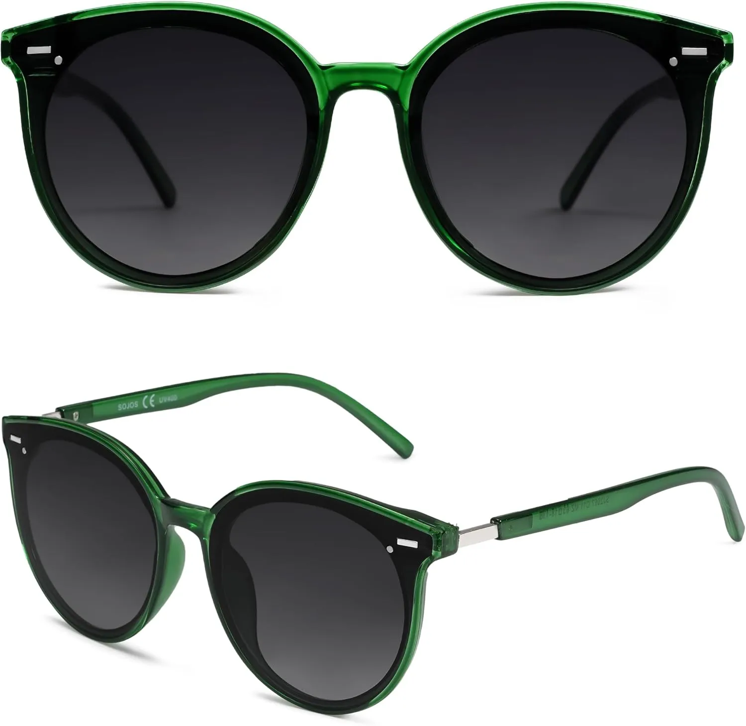 SOJOS Sunglasses Womens Trendy 2025 Classic Round Retro Vintage Shades Large Frame Sunnies SJ2067