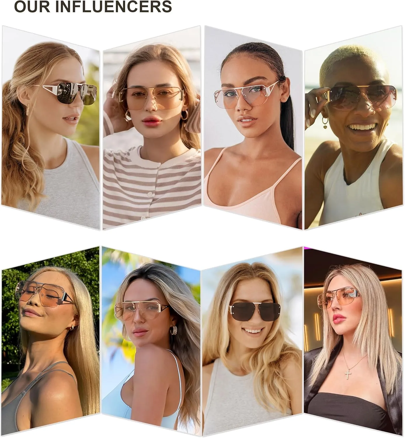SOJOS Trendy Aviator Sunglasses Mens Womens Retro Metal Rimless Frame Shades Lentes De Sol Para Mujer SJ1192