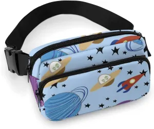 Space Comets Fashion Fanny Pack Belt Bag Crossbody Bags for Women Men Waist Bag with Adjustable Strap