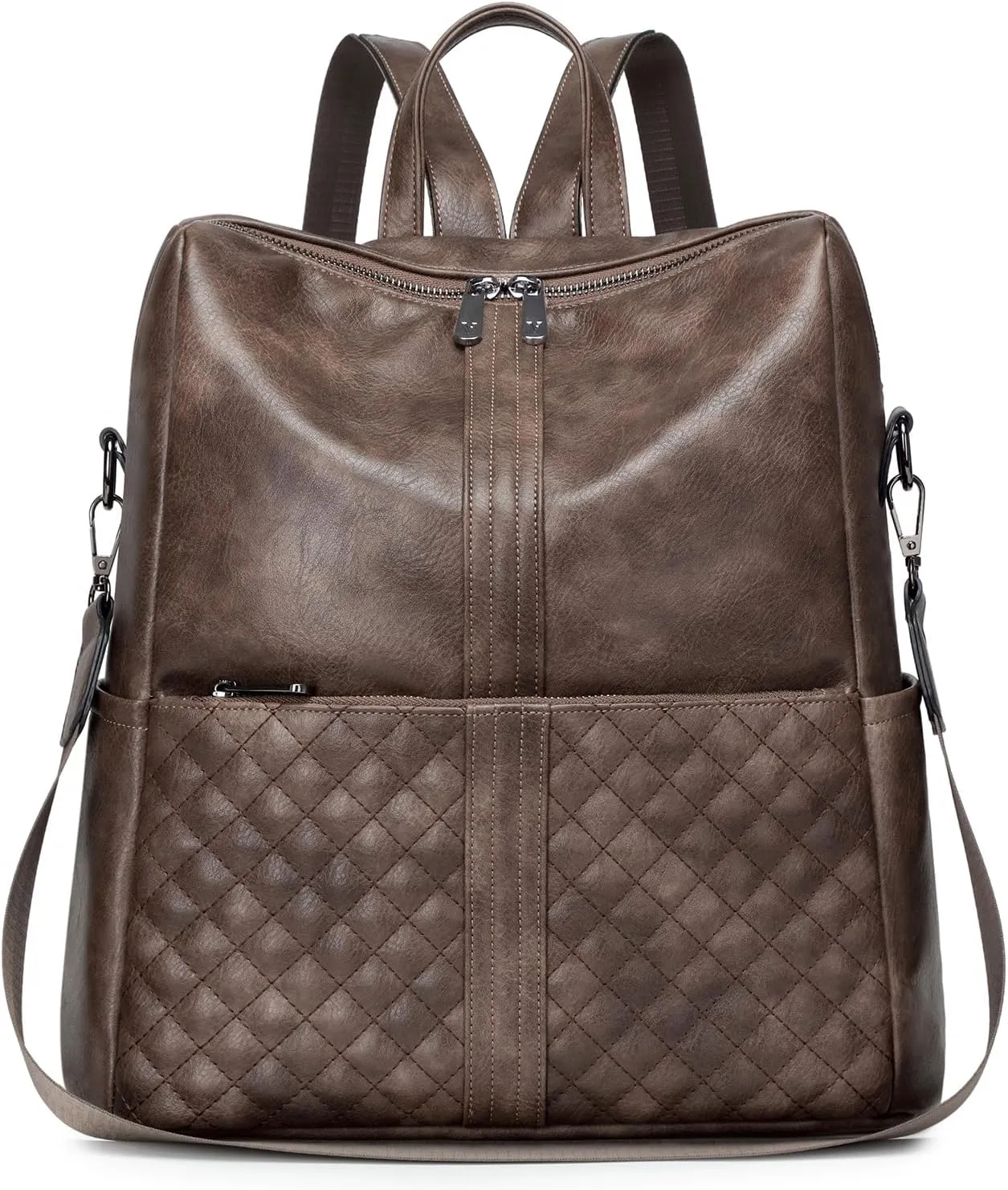 sqlp Daily Use Backpack Purse for Women Vegan Leather Travel Back Pack Fashion Multipurpose Design Shoulder Bags Handbag