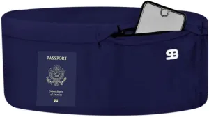 StashBandz Running Belt for Women & Men – Money Belt with 4 Large Secure Pockets (1 Zippered) | Fanny Pack & Phone Holder for Running, Travel, Hiking, and Workouts