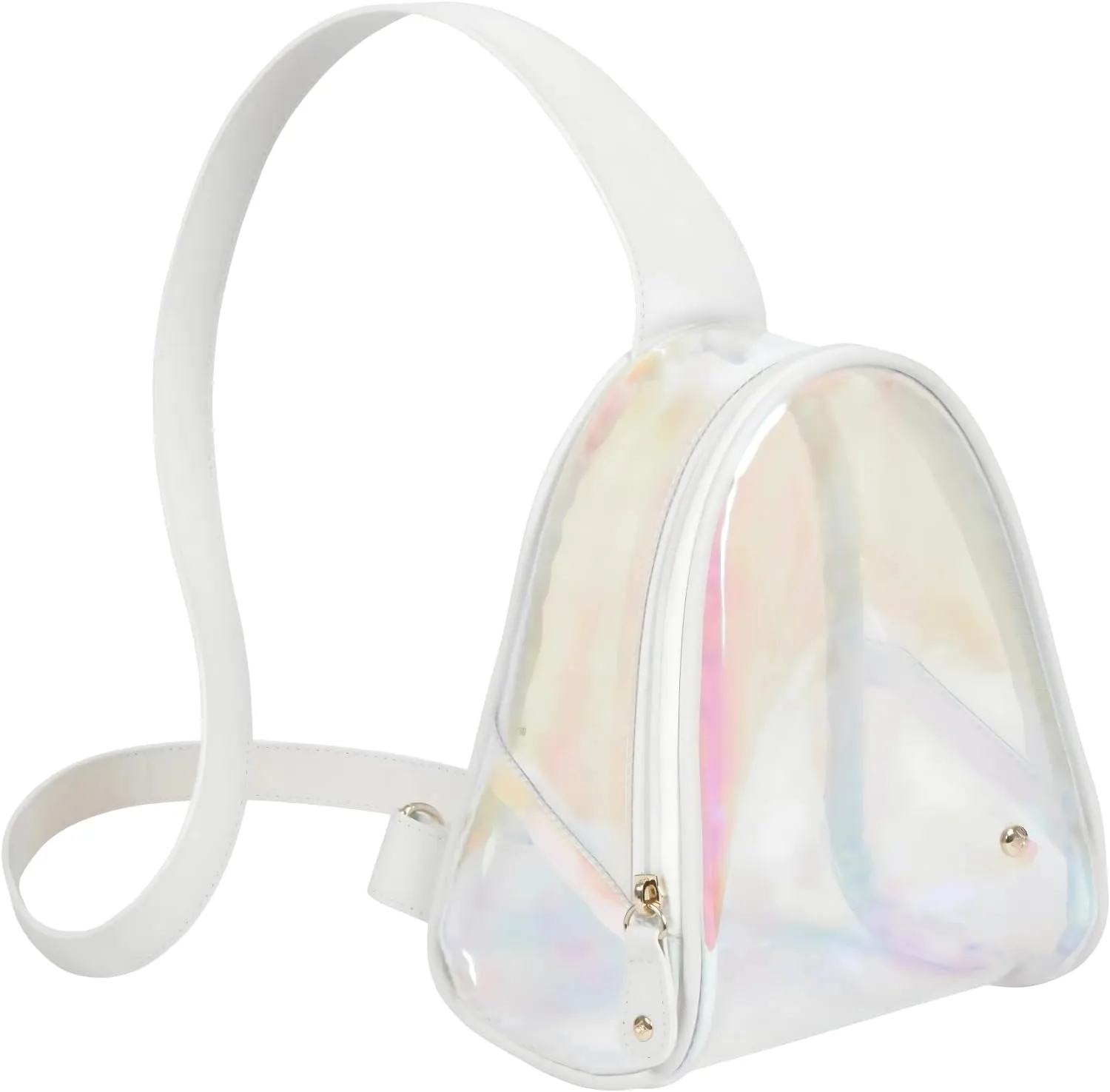 Stephanie Johnson Rachael Clear Crossbody Backpack – Stylish Purse for Women, Travel Bag, & Clear Bag for Stadium Events