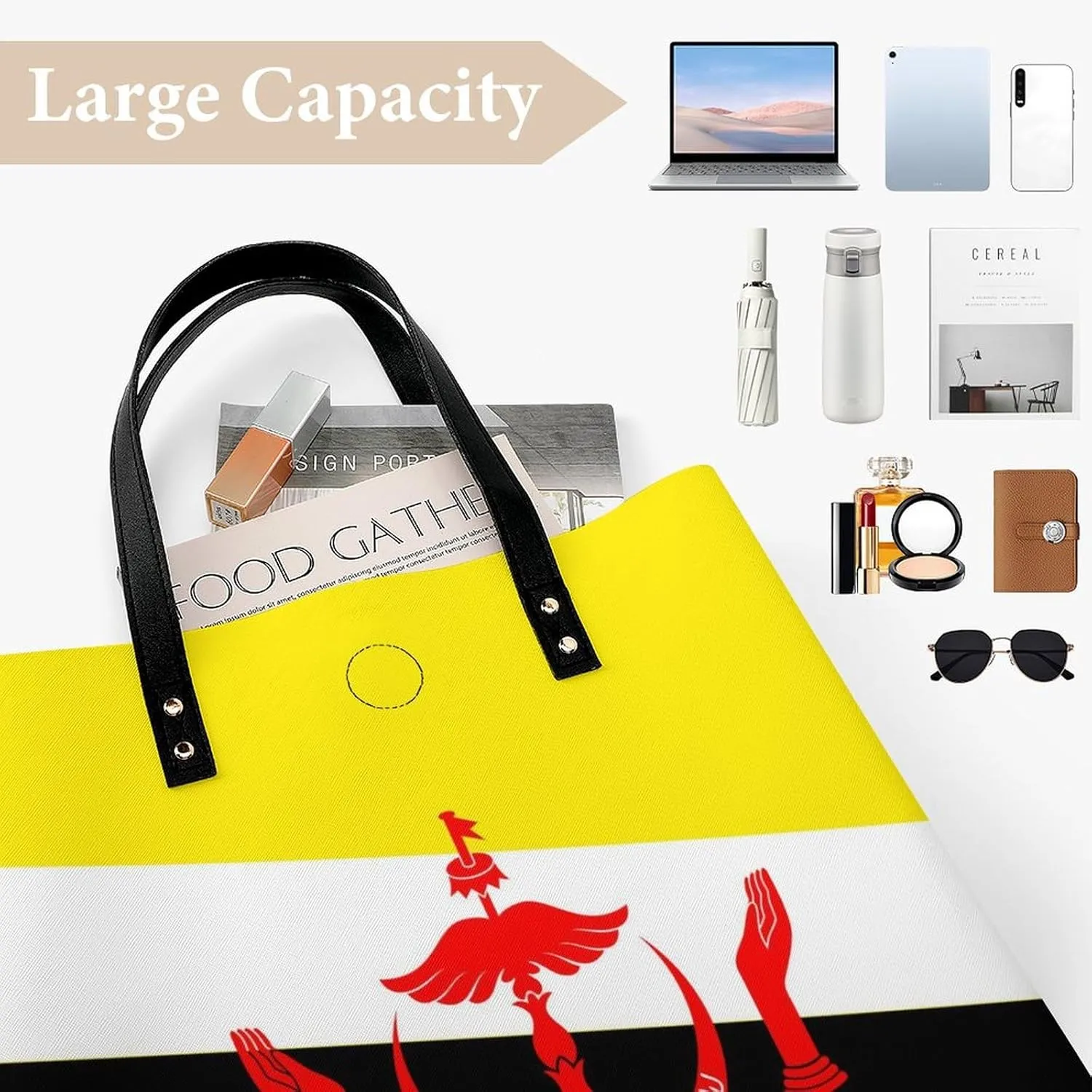 Stylish Congo Flag Women's Hobo Bag Elegant Leather Tote for Travel and Daily Essentials