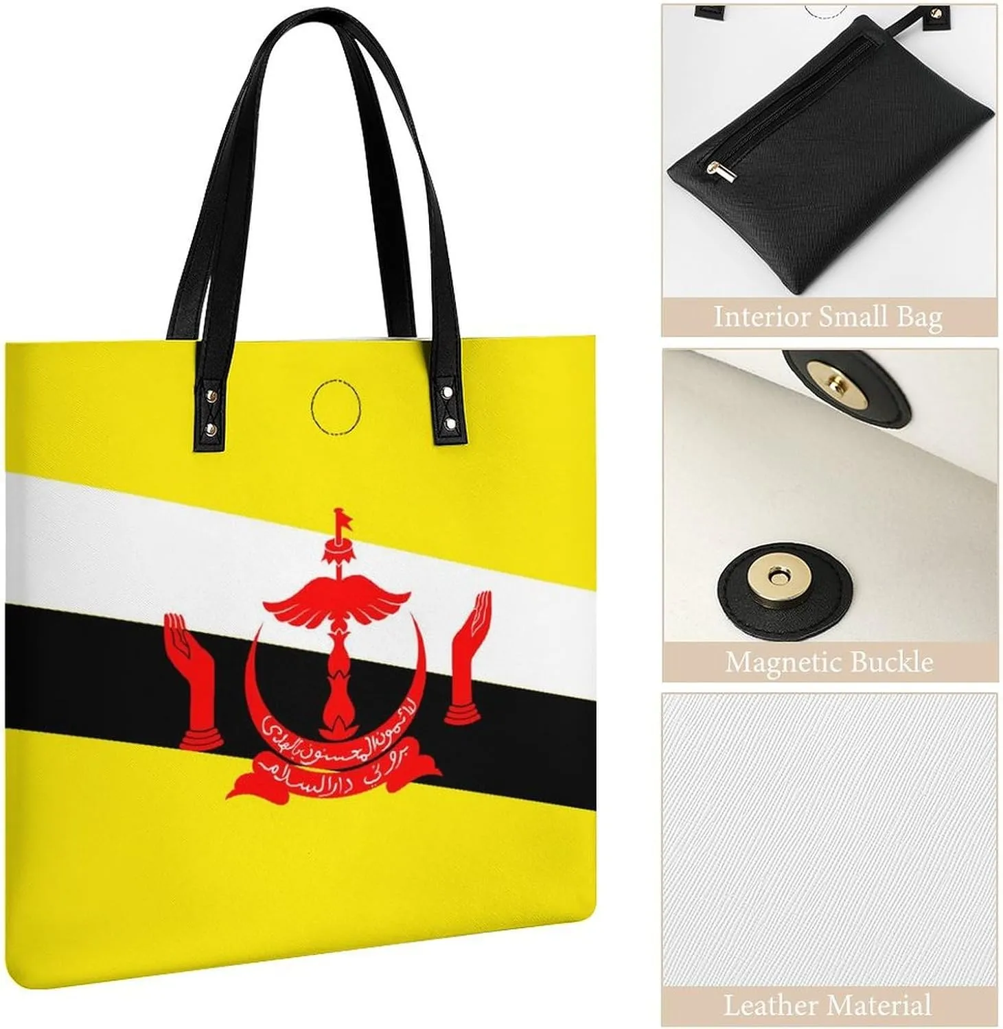 Stylish Congo Flag Women's Hobo Bag Elegant Leather Tote for Travel and Daily Essentials