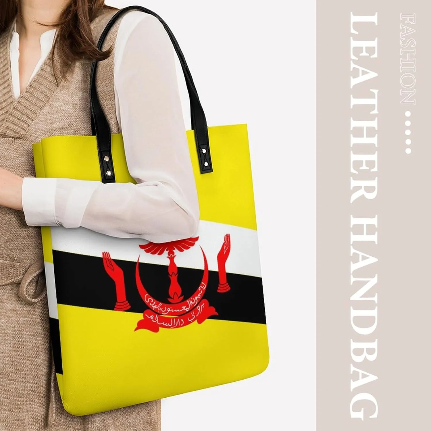 Stylish Congo Flag Women's Hobo Bag Elegant Leather Tote for Travel and Daily Essentials
