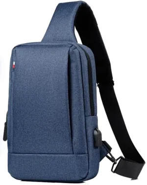 Stylish men's chest bag senior sense of casual single shoulder crossbody bag fashion travel anti-splash chest bag
