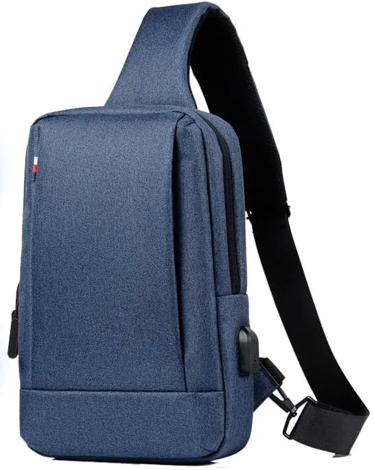 Stylish men's chest bag senior sense of casual single shoulder crossbody bag fashion travel anti-splash chest bag