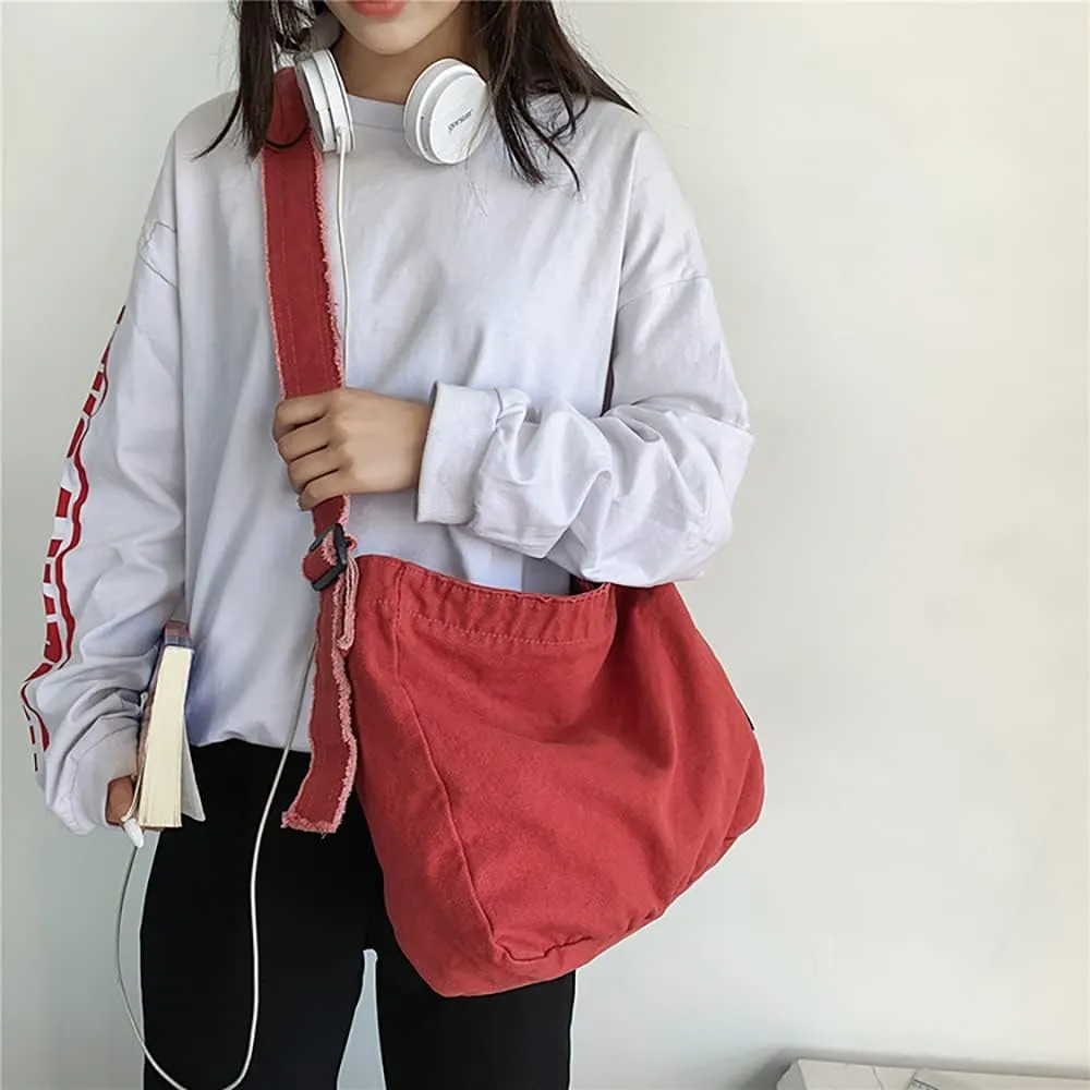 Sumleno Grunge Bag Hobo Boho Hippie Crossbody Bag Sling Purses for Office Shopping Travel Y2k Aesthetic