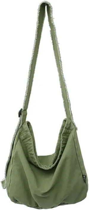 Sumleno Grunge Bag Hobo Boho Hippie Crossbody Bag Sling Purses for Office Shopping Travel Y2k Aesthetic