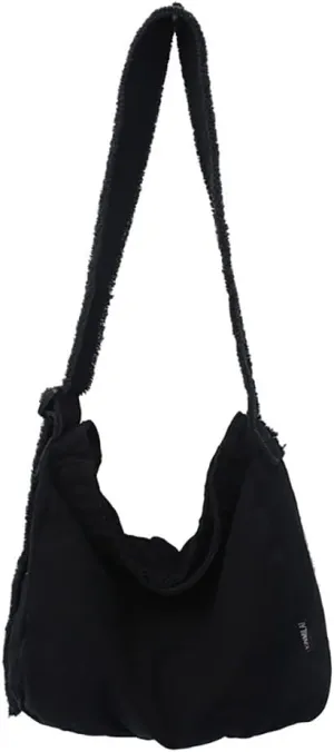 Sumleno Grunge Bag Hobo Boho Hippie Crossbody Bag Sling Purses for Office Shopping Travel Y2k Aesthetic