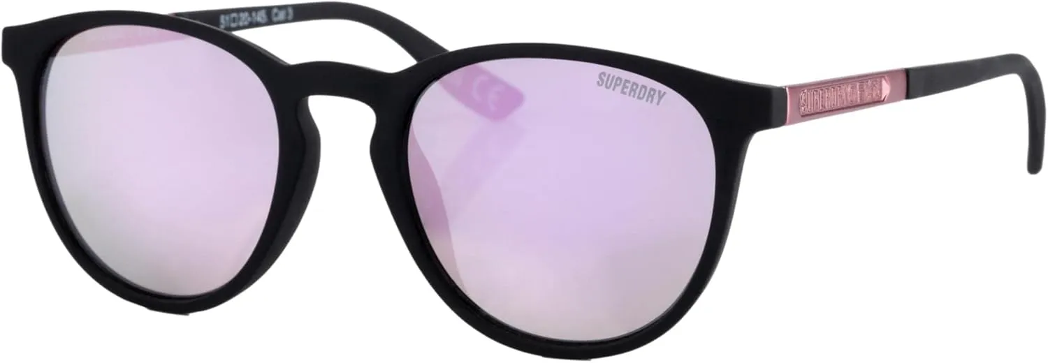 Superdry Vintage Suika Sunglasses - Black/Pink, rose, Einheitsgröße