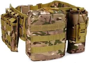 Tactical Waist Bags Multi-function Outdoor Sport Belt Waist Packs Travel Multi-pockets Fanny Pack Chest Bag Male (CP)