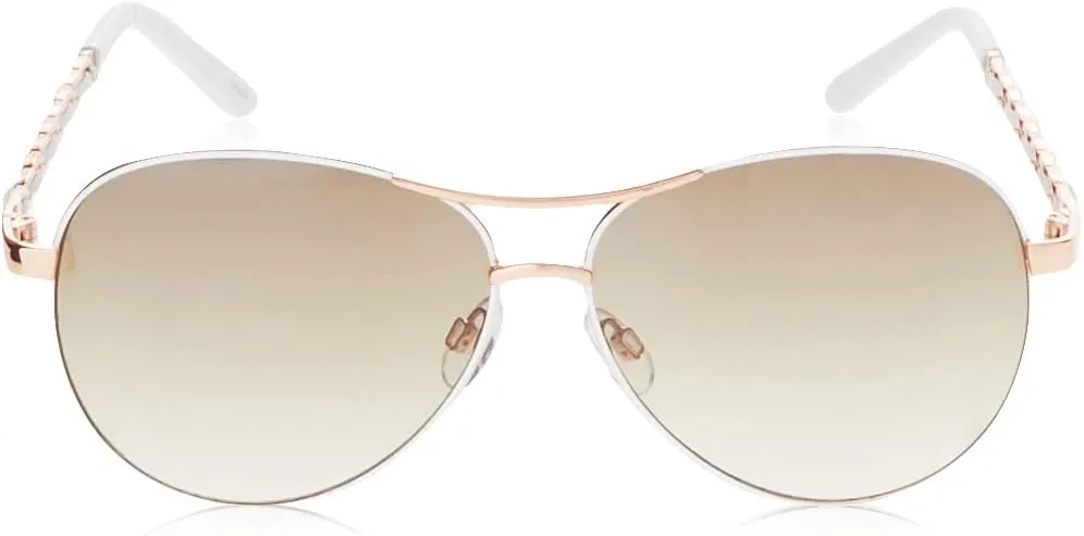 TAHARI womens Metal UV Protective Aviator Women