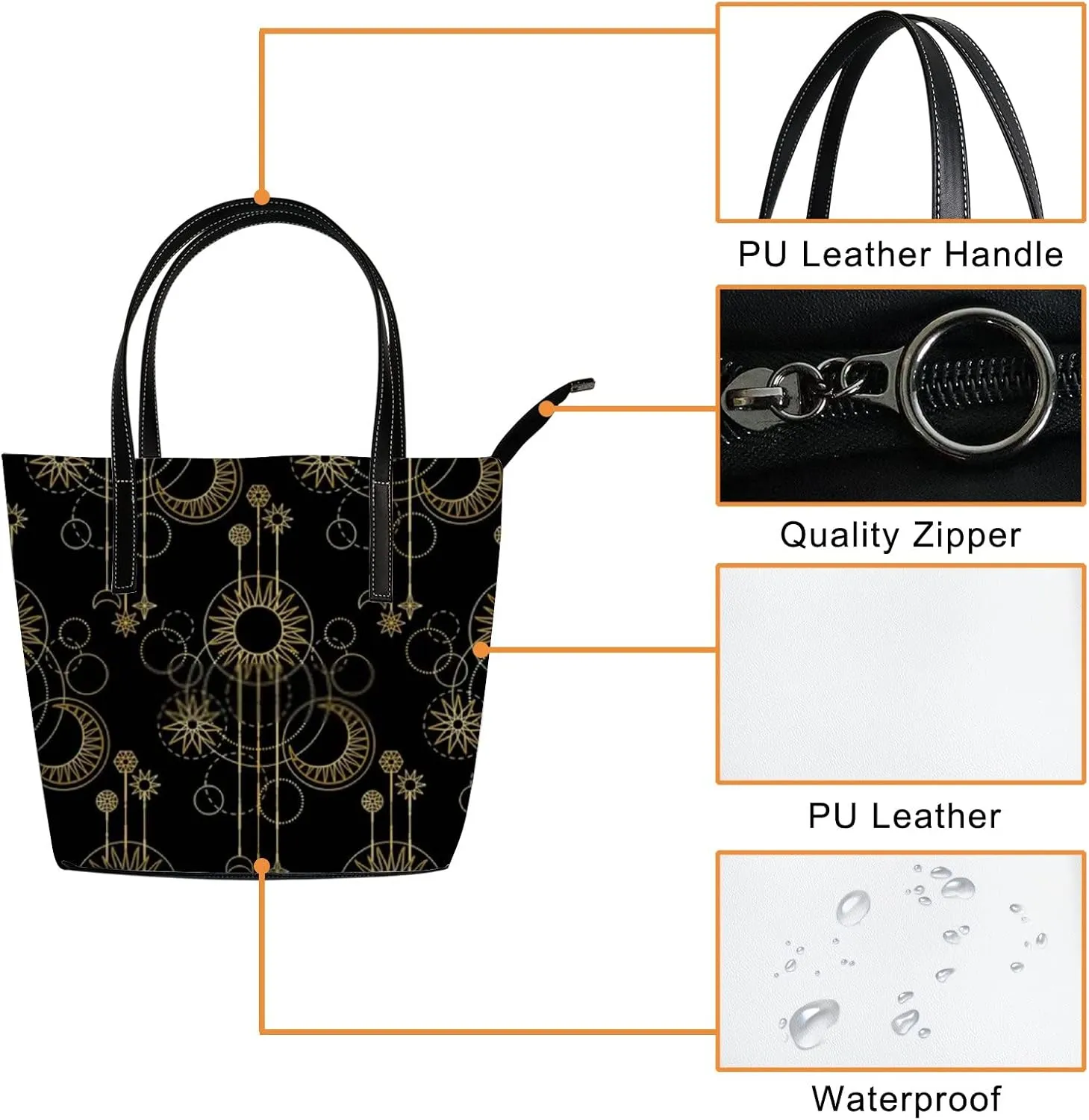 Tote Bag for Women Leather Handbags Women's Crossbody Handbags Work Tote Bags for Women Coach Handbags Tote Bag with Zipper