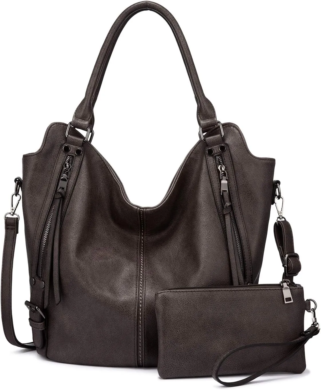 Tote Bag for Women PU Leather Shoulder Bags Fashion Hobo Bags Large Purse and Handbags with Adjustable Shoulder Strap