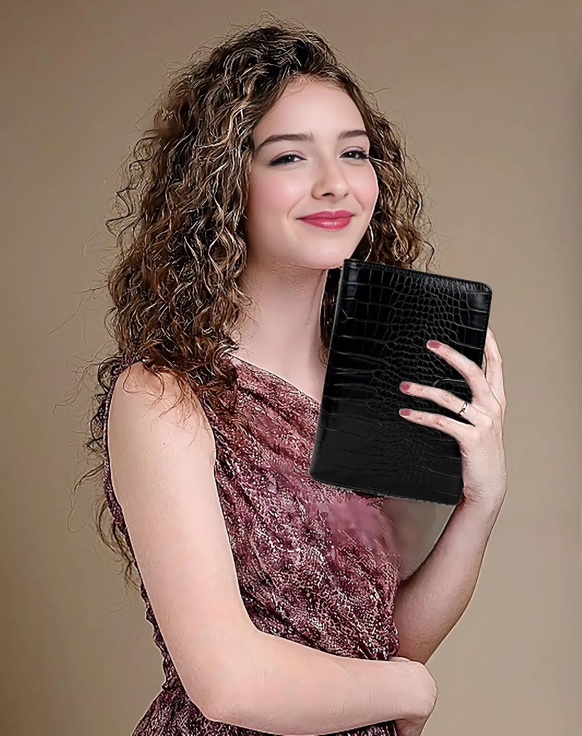 Travel Jewelry Organizer Case,Small Jewelry Bags Jewelry Storage Book Ring Binder with Clear Zipper Velvet Pouch for Traveling