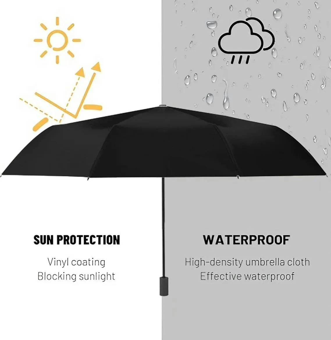Travel Umbrella for Rain Windproof Cloisonne and evening sky inspired tile Automatic Cute Portable Compact Umbrella for Women Purse Backpack Car Black Sun UV Protection