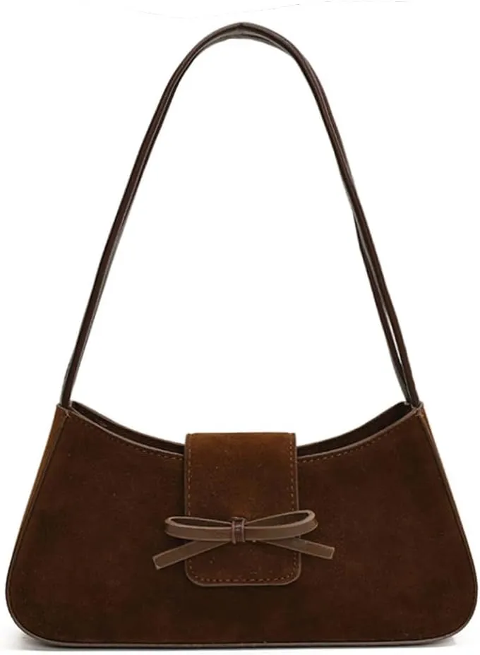 Trendy Red Shoulder Bag for Women Patent Leather Hobo Handbags Y2K Purses Clutch Bag Cute Bow Purse