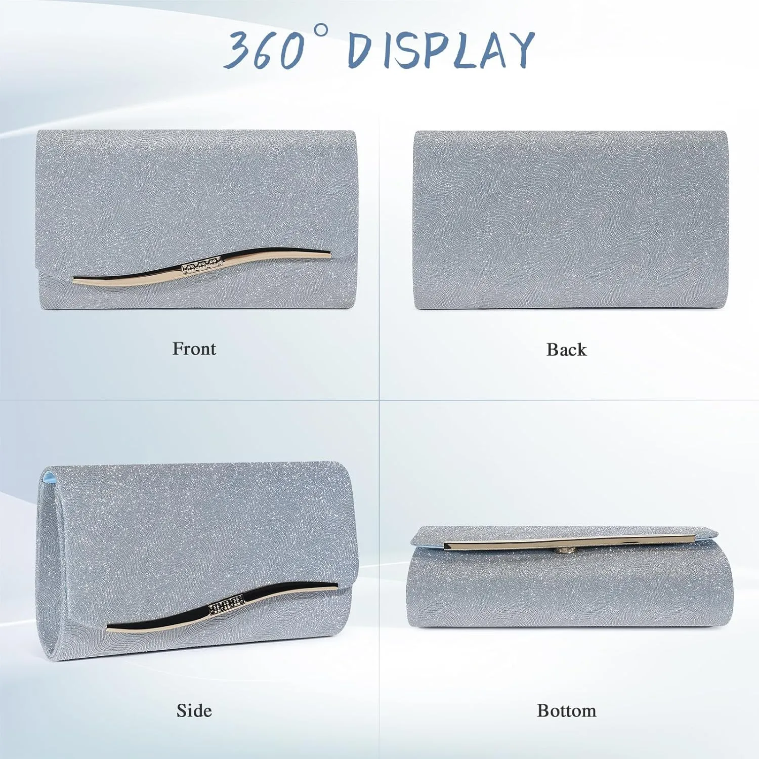 UBAYMAX Evening Bag Clutch Purses for Women Lady Girl Handbags Crossbody Bag Wedding Bag for Prom Party Wedding Engagement