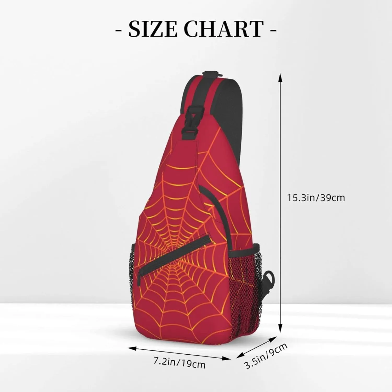Unisex Crossbody Bag Red Sling Bag for Men Women Mini One Shoulder Chest Bag Gym Sport Travel Hiking