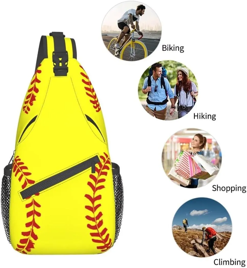 Unisex Sling Bag Crossbody Backpack for Men Women Casual Chest Bag Shoulder Backpack Sport Travel Hiking Daypack