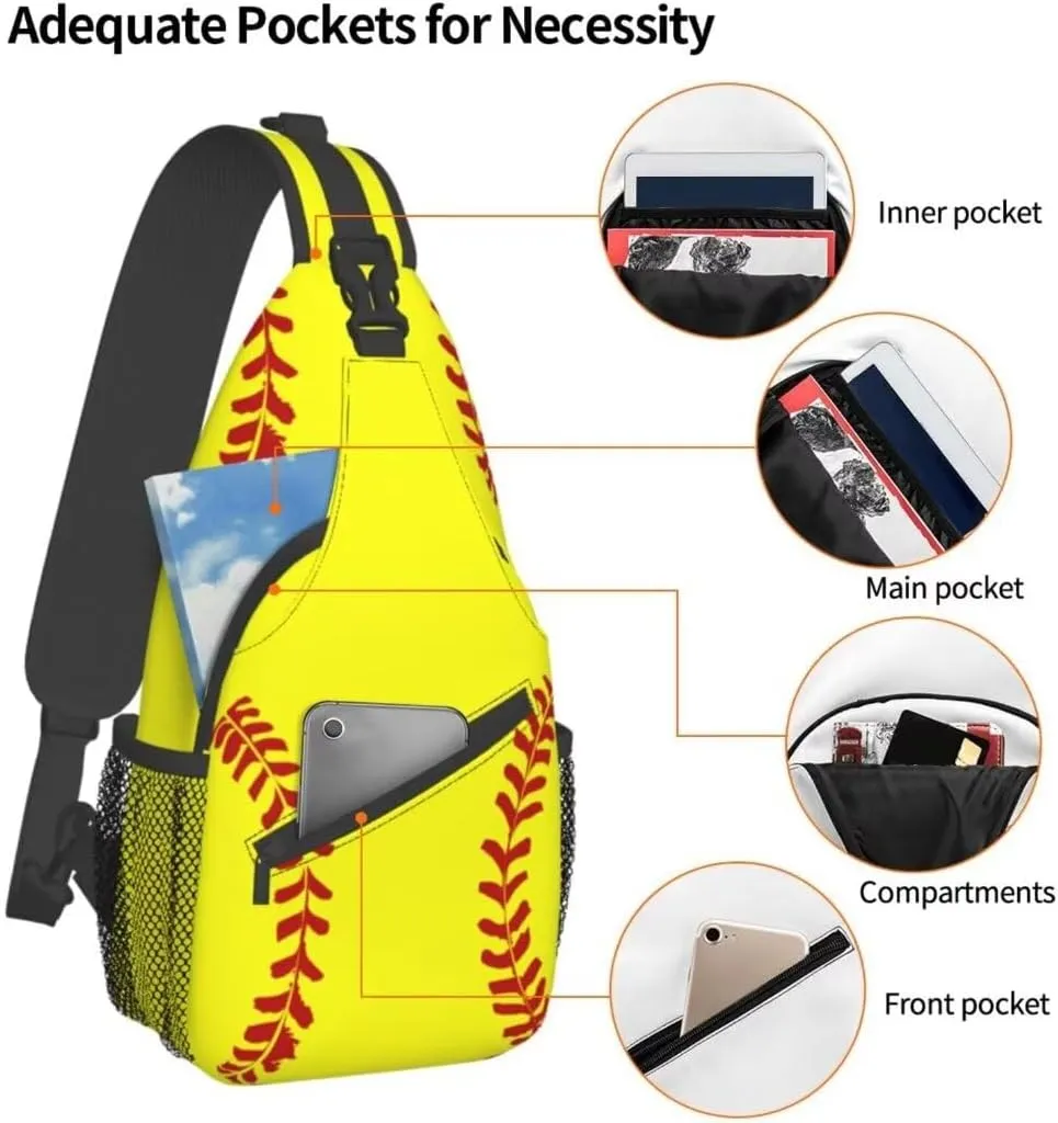 Unisex Sling Bag Crossbody Backpack for Men Women Casual Chest Bag Shoulder Backpack Sport Travel Hiking Daypack