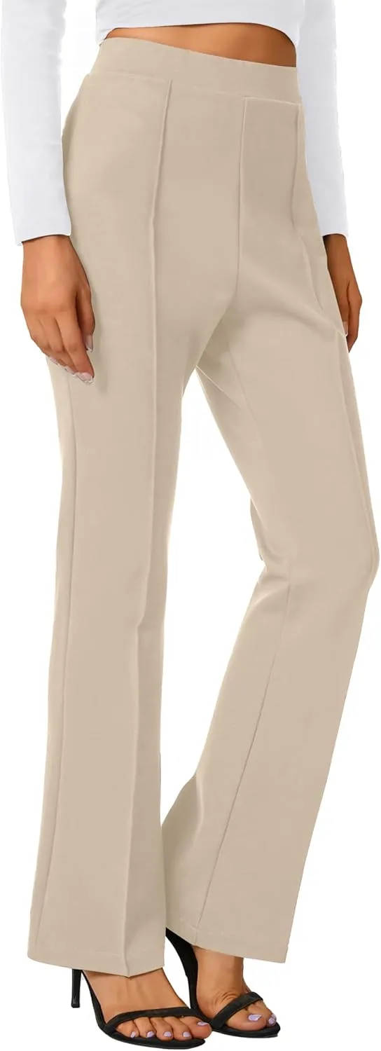 Urban CoCo Stretchy Work Pants Bootcut Yoga Pants Petite Slacks for Office Casual