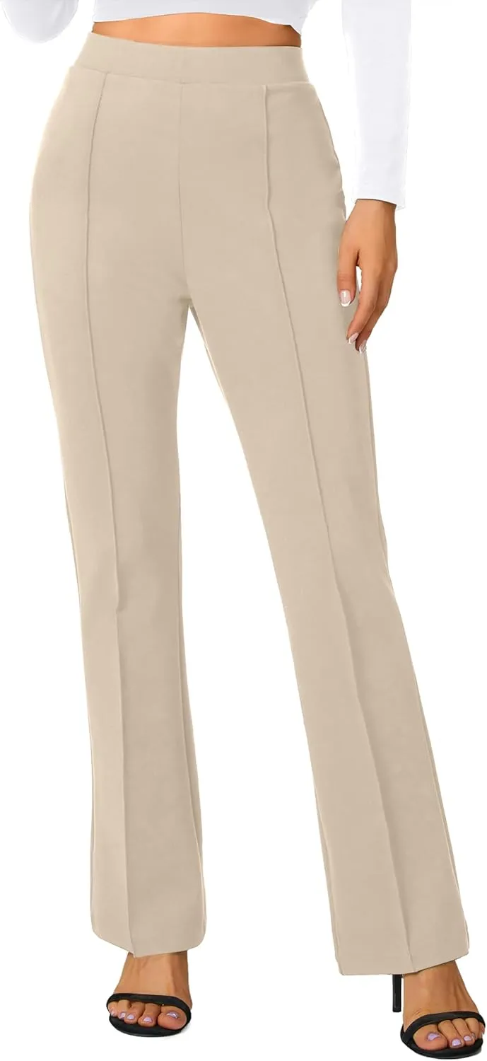 Urban CoCo Stretchy Work Pants Bootcut Yoga Pants Petite Slacks for Office Casual