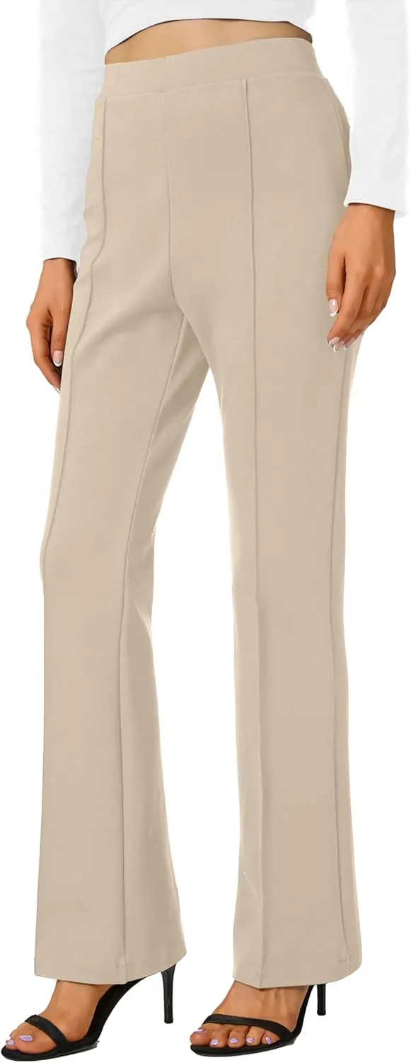 Urban CoCo Stretchy Work Pants Bootcut Yoga Pants Petite Slacks for Office Casual