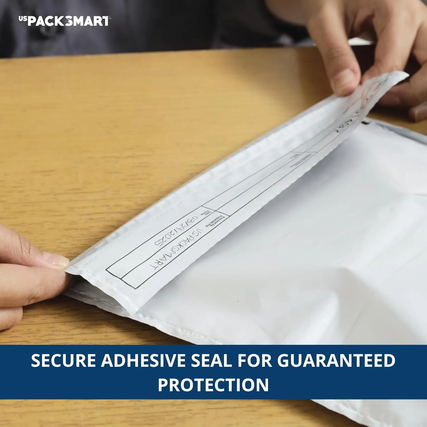 USPACKSMART Opaque Plastic Deposit Bags 10"x13" | Secure Bank Deposits, Cash Handling or Safe Currency Transportation | Sequential Barcodes | Tamper-Evident | Tear-Off Receipt for Security | 100-Pack