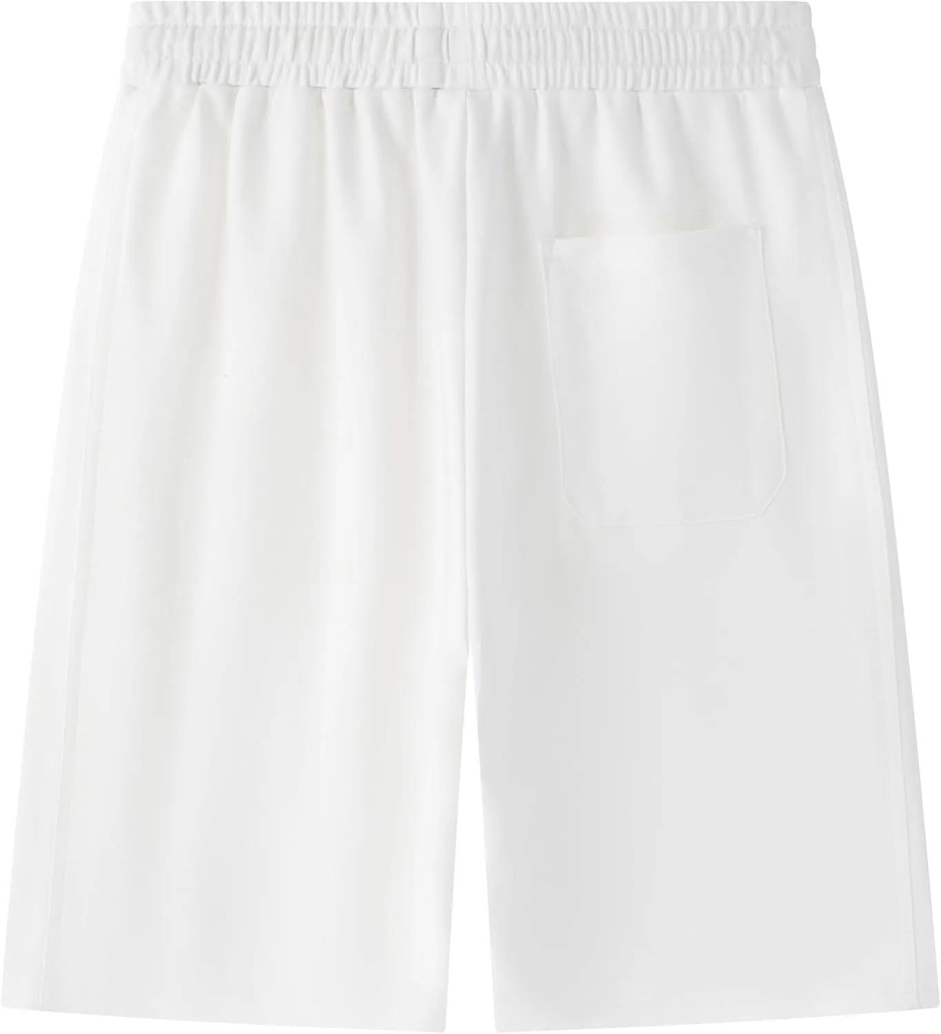 Vcansion Women's Elastic Waist Knee Length Casual Cotton Bermuda Shorts with Drawstring