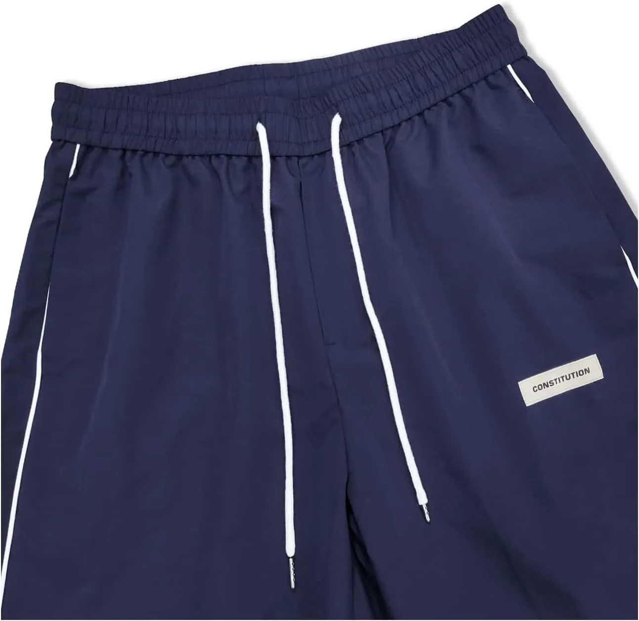 Verdusa Men's Track Pants Straight Leg Acitve Streetwear Elastic Waist Parachute Pants with Pockets