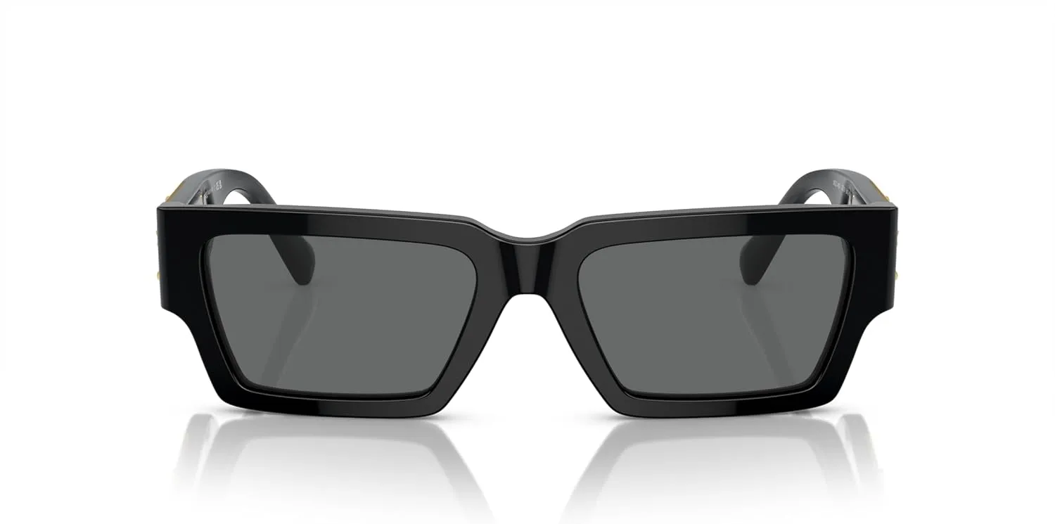 Versace Unisex Sunglasses Havana Frame, Dark Grey Lenses, 54MM