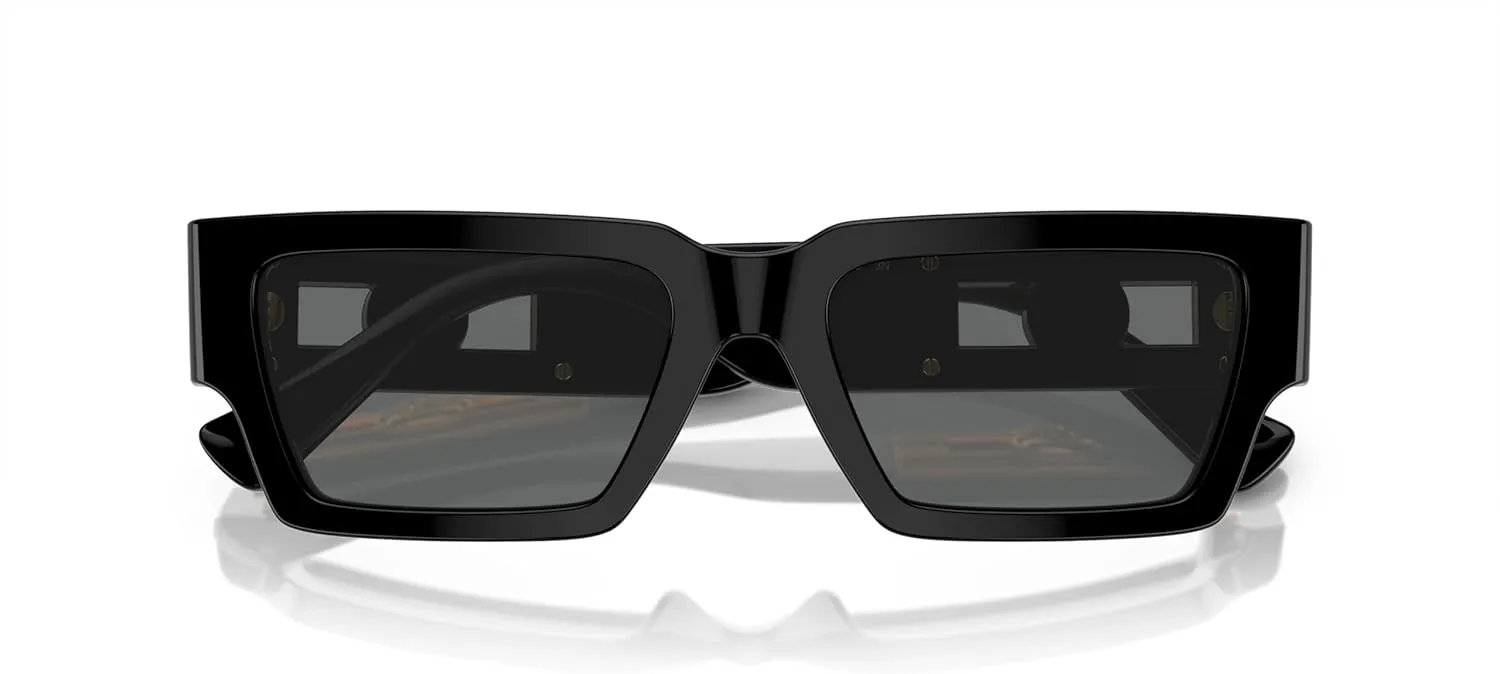 Versace Unisex Sunglasses Havana Frame, Dark Grey Lenses, 54MM