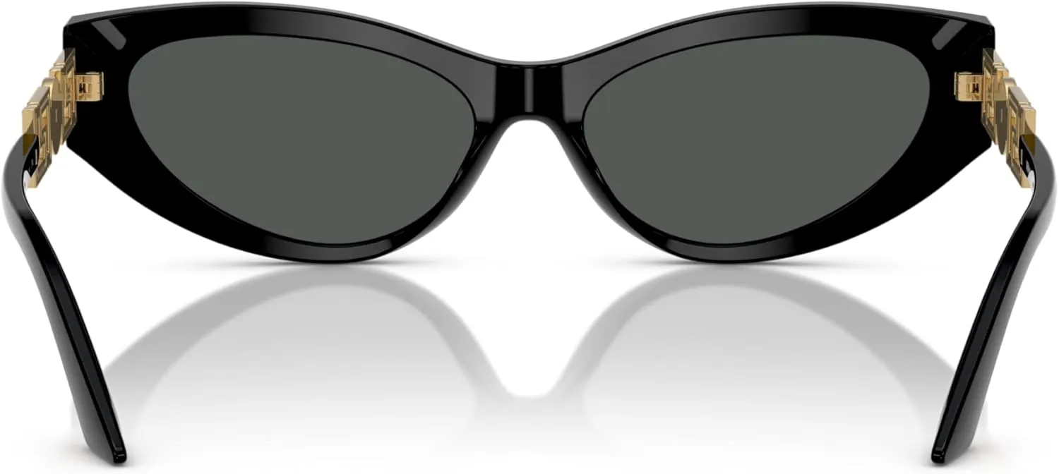 Versace Woman Sunglasses Black Frame, Dark Grey Lenses, 56MM