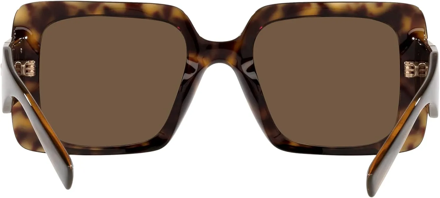 Versace Woman Sunglasses Havana Frame, Dark Brown Lenses, 54MM