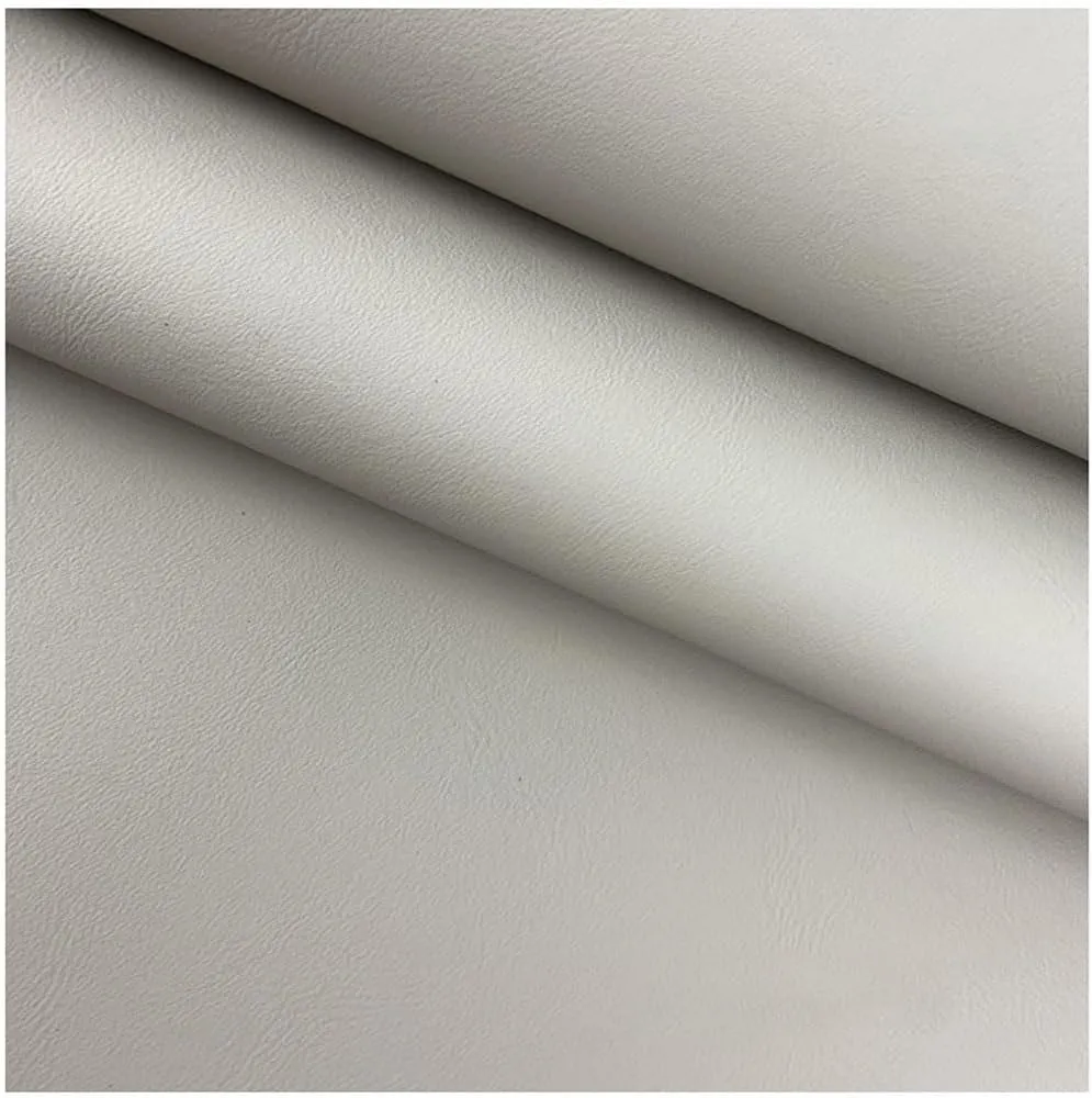 Vinyl Fabric, Marine Faux Leather Upholstery, for Upholstery Crafts, DIY Sewings, Sofa, Handbag, Earrings, Hair Bows Decorations (Dark Beige 54.3'' X 39.4'' inch 1Ft)(Khaki 2,1.38X5m)