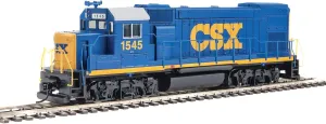 Walthers Trainline HO Scale Model EMD GP15-1 - Standard DC - CSX (YN3; Blue, Yellow, White