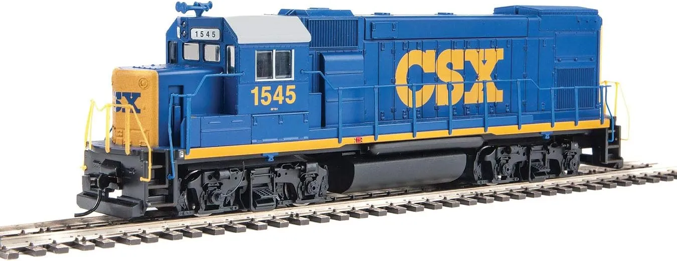 Walthers Trainline HO Scale Model EMD GP15-1 - Standard DC - CSX (YN3; Blue, Yellow, White