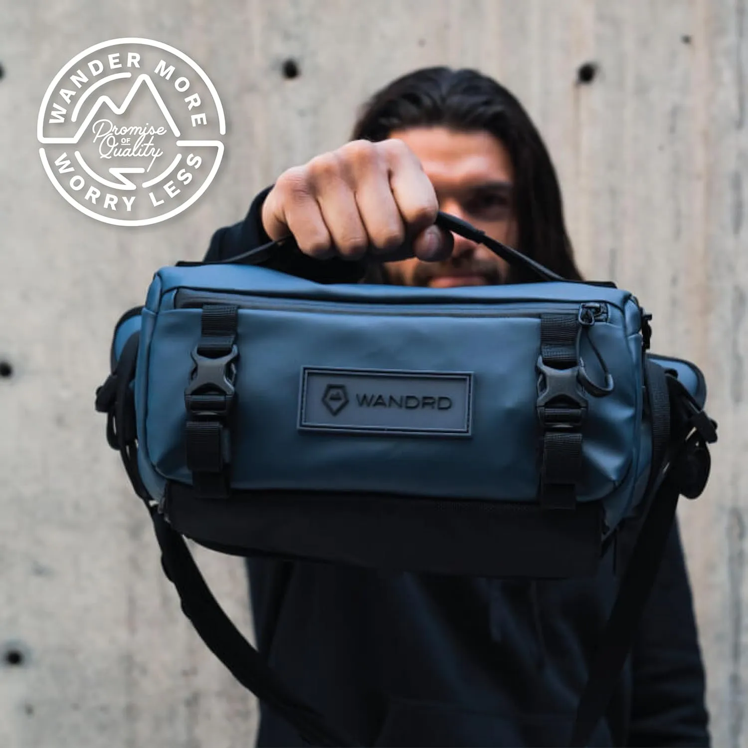 WANDRD ROGUE Sling: Compact Camera Sling and Crossbody Bag with Fast Access, 3-Way Carry– Lightweight Everyday Bag Great for Travel, Photography, and Daily Use (Black)